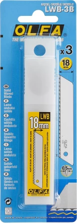 Лезвие OLFA, сегментированноеб серрейторная заточка18 мм OL-LWB-3B купить в Тюмени