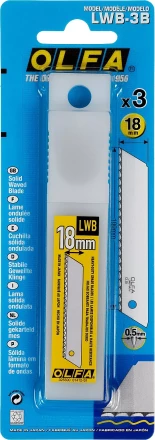 Лезвие OLFA, сегментированноеб серрейторная заточка18 мм OL-LWB-3B купить в Тюмени