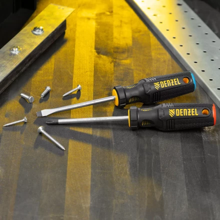 Набор отвёрток Denzel 122117, 2 шт., PH+SL, S2, 3к рукоятка купить в Тюмени