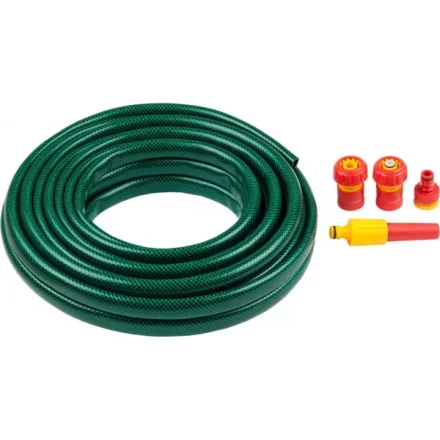 Набор поливочный GRINDA: Шланг 3/4&quot;x15 м, наконечник-распылитель, поливочная арматура 428497-3/4-15 купить в Тюмени