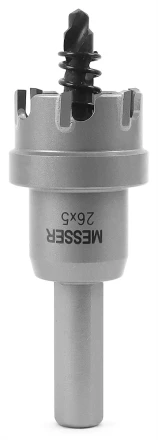 ТСТ коронка MESSER 26X5 с центрирующим сверлом и толкающей пружиной купить в Тюмени