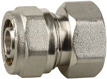 Соединитель ЗУБР с внутренней резьбой, цанга-гайка, 1/2&quot;х16х2,0 мм, никель 51402-16-1/2 купить в Тюмени