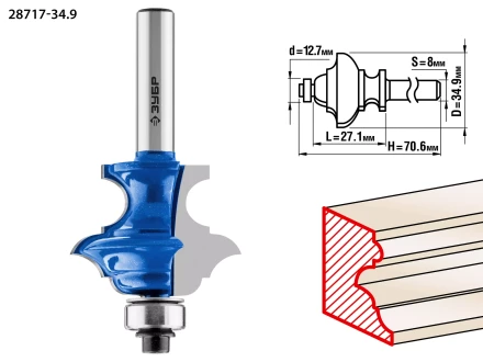 Фрезы кромочные фигурные №6(многопрофильные) серия ПРОФЕССИОНАЛ купить в Тюмени