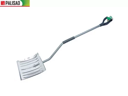 Лопата снеговая 465 х 340 мм метал. изогн. обрез черенок алюм. ковш  PALISAD 61573 купить в Тюмени