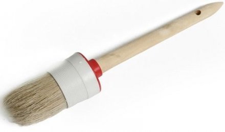 Кисть круглая №16 (55 мм), натуральная щетина, деревянная ручка  Sparta 820865 купить в Тюмени