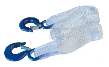 Ремень буксировочный 10т SF 6. L= 5.0 м 75 мм в 1 слой с двумя Кч 3.2 т 320А купить в Тюмени