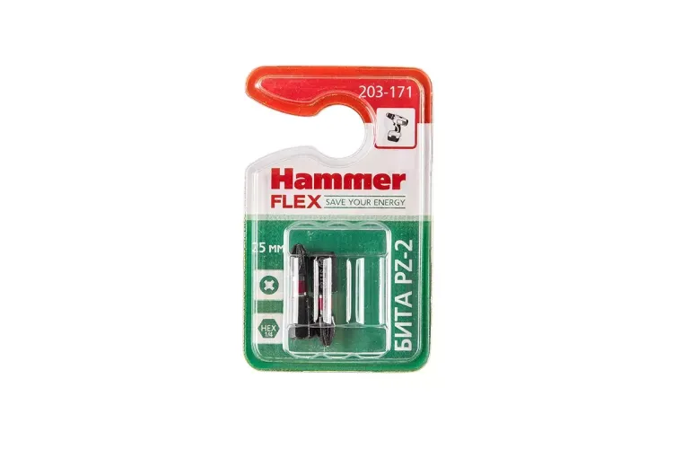 Бита HAMMER PZ2 25мм (2шт) купить в Тюмени