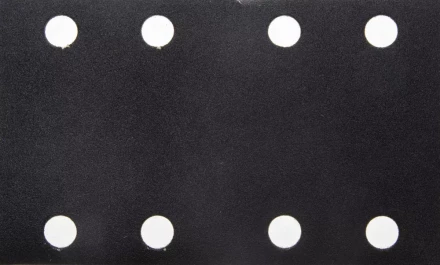 Лист шлиф. универс. URAGAN &quot;Оптимал. для тверд. пород дерева&quot; 8 отв. по линии, на липучке, для ПШМ, P180, 80х133мм, 10шт 907-22111-180-10 купить в Тюмени