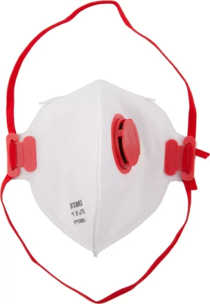 Полумаска фильтрующая STAYER &quot;MASTER&quot; плоская, с клапаном, многослойная, класс защиты FFP1 11116 купить в Тюмени