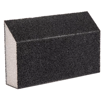 Губка для шлифования, 125 х 75 х 25 мм, трапеция, средняя жесткость, P 100 Сибртех 757307 купить в Тюмени