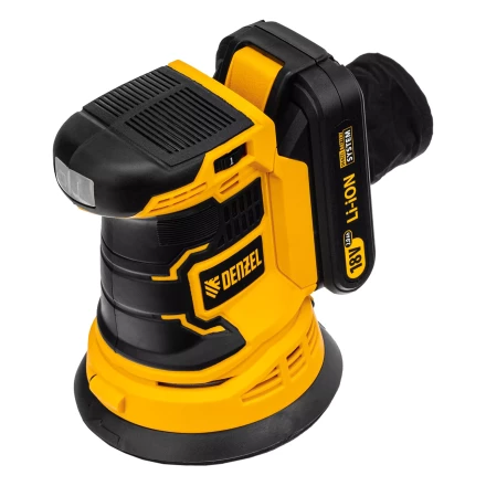 Машина шлифовальная эксцентриковая аккумуляторная Denzel 28470 COS-125, 18В Li-Ion купить в Тюмени