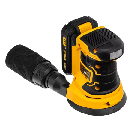 Машина шлифовальная эксцентриковая аккумуляторная Denzel 28470 COS-125, 18В Li-Ion купить в Тюмени