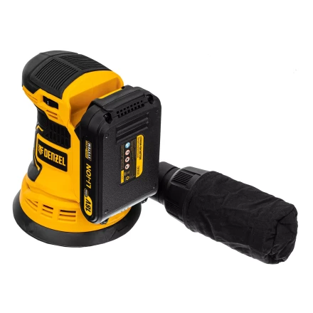 Машина шлифовальная эксцентриковая аккумуляторная Denzel 28470 COS-125, 18В Li-Ion купить в Тюмени