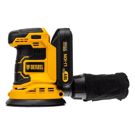 Машина шлифовальная эксцентриковая аккумуляторная Denzel 28470 COS-125, 18В Li-Ion купить в Тюмени