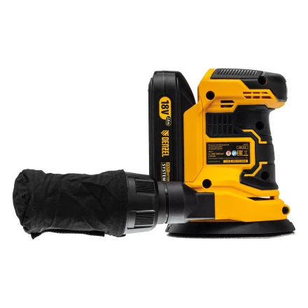 Машина шлифовальная эксцентриковая аккумуляторная Denzel 28470 COS-125, 18В Li-Ion купить в Тюмени