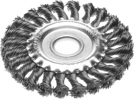 STAYER &quot;PROFESSIONAL&quot;. Щетка дисковая для УШМ, жгутированная стальная проволока 0,5мм, 125ммх22мм 35120-125 купить в Тюмени