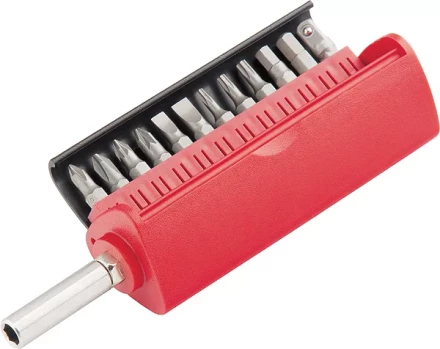 Набор бит, сталь S2, 12 шт, встроенный магнитный адаптер, в пласт. боксе  MATRIX MASTER 11314 купить в Тюмени