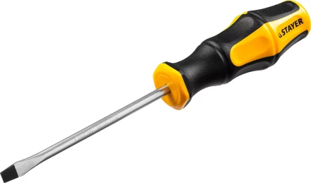 Отвертка STAYER &quot;MASTER&quot; &quot;HERCULES&quot;, Сr-V, противоскользящая рукоятка, SL5,0x100мм 25051-05-10_z02 купить в Тюмени