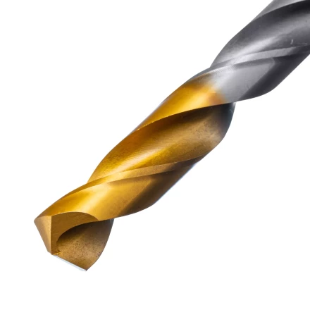 Сверло спиральное по металлу Denzel, 11 x 142 мм, Р6М5, Golden Tip, 718243 купить в Тюмени