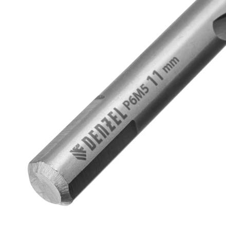 Сверло спиральное по металлу Denzel, 11 x 142 мм, Р6М5, Golden Tip, 718243 купить в Тюмени