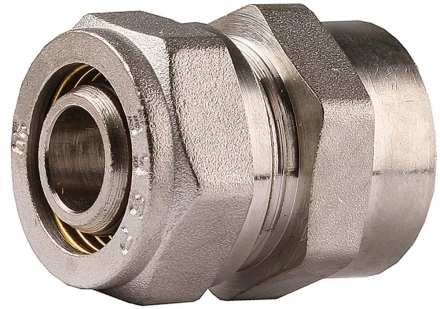 Соединитель ЗУБР с внутренней резьбой, цанга-гайка, 1/2&quot;х20х2,0 мм, никель 51402-20-1/2 купить в Тюмени