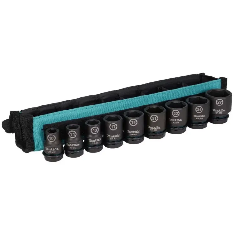 Набор ударных торцевых головок Makita 1/2, 9 шт Makita E-16617 купить в Тюмени