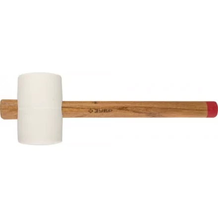 Киянка ЗУБР &quot;МАСТЕР&quot; резиновая белая, с деревянной рукояткой, 0,9кг 20511-900_z01 купить в Тюмени