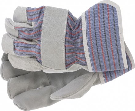 Перчатки спилковые комбинированные размер XL Сибртех 67901 купить в Тюмени