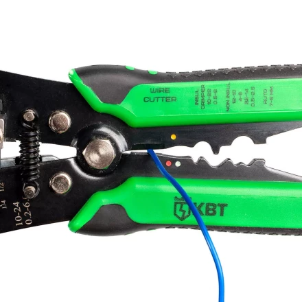 Автоматический многофункциональный стриппер КВТ WS-307 для снятия изоляции с проводов 0.2–6.0 мм (85198) купить в Тюмени