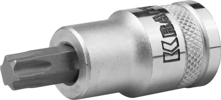 Торцовая бита-головка KRAFTOOL "INDUSTRIE QUALITAT", материал S2, TORX, сатинированная, 1/2", Т50 27905-50_z01 купить в Тюмени