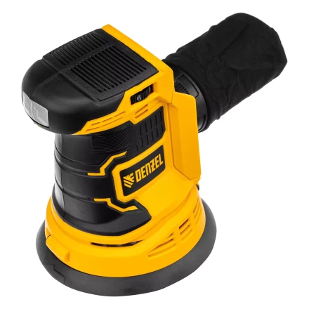 Машина шлифовальная эксцентриковая аккумуляторная COS-125-0, 18В Li-Ion Denzel 28471 купить в Тюмени