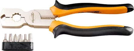 Плоскогубцы 200 мм CrV комбинированные многофункциональные с набором бит SPARTA 169265 купить в Тюмени