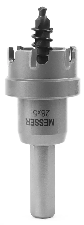 ТСТ коронка MESSER 28X5 с центрирующим сверлом и толкающей пружиной купить в Тюмени
