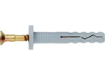 Дюбель-гвоздь полипропиленовый с потайным бортиком 6х60 мм 200 шт СИБРТЕХ 42125 купить в Тюмени