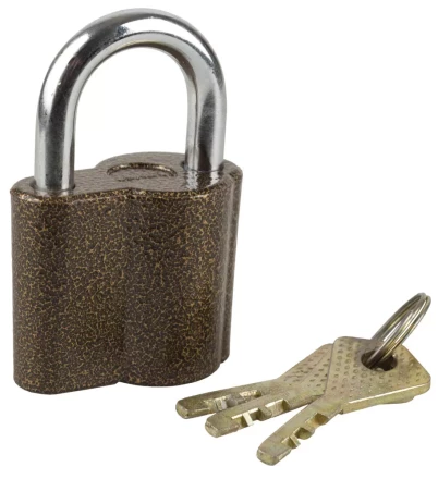 Замок ЗУБР &quot;МАСТЕР&quot; навесной, компактный корпус, дисковый механизм секрета, ключ 7 &quot;пинов, 48х41мм 3720-26_z01 купить в Тюмени