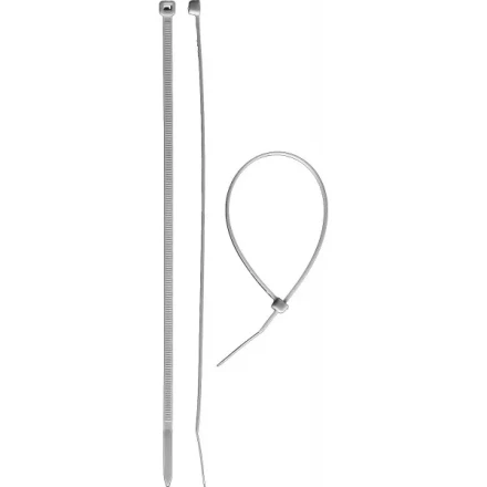 Хомуты ЗУБР нейлоновые белые 3,6x300мм, 100шт 309010-36-300 купить в Тюмени