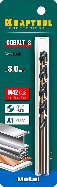 Сверла по металлу HSS-Co 29656-8 купить в Тюмени