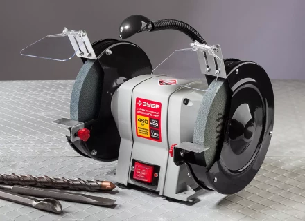 Станок точильный увеличенная мощность + лампа подсветки ЗТШМ-200-450 серия МАСТЕР купить в Тюмени