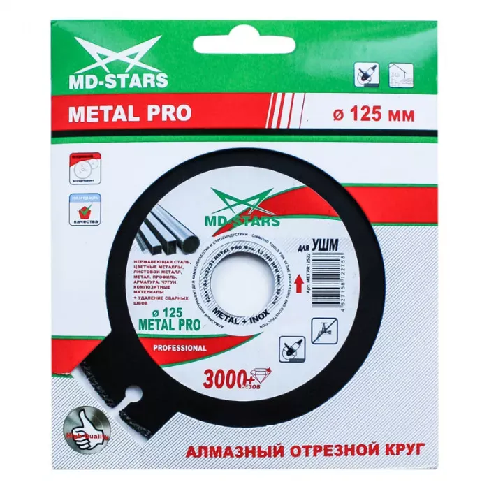 Диск мультифункциональный METAL PRO 115*1.6*3*22,23 купить в Тюмени