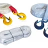 Ремень буксировочный 10т SF 6. L= 8.0 м 75 мм в 1 слой с двумя Кч 3.2 т 320А купить в Тюмени