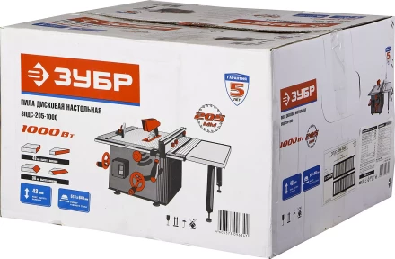 Пила ЗУБР настольная, 205х30х2,5мм, 2950об/мин, 1000Вт ЗПДС-205-1000 купить в Тюмени