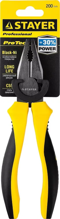 Плоскогубцы комбинированные STAYER "PROTech", эксцентриковое расположение шарнира, 200мм 22027-1-20_z02 купить в Тюмени