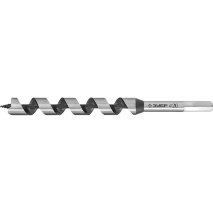 ЗУБР. Сверло по дереву, спираль Левиса, HEX хвостовик, 20х235мм 2948-235-20 купить в Тюмени