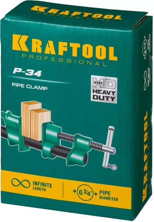Струбцина KRAFTOOL P-34 трубная 32302-1 купить в Тюмени