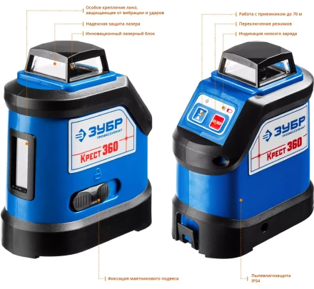 Нивелиры лазерные Крест-360 двухлучевой 360 серия ПРОФЕССИОНАЛ купить в Тюмени