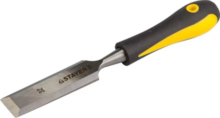 Стамеска с двухкомпонентной ручкой, 32мм, STAYER Profi 18205-32 купить в Тюмени