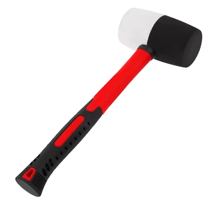 Киянка резиновая, 910 г, черно-белая резина, фибергласовая рукоятка// Matrix 11173 купить в Тюмени
