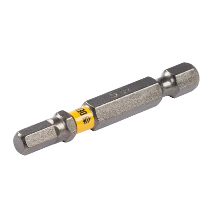 Бита HEX 5х50, сталь S2, шестигранный профиль, 10 шт. Е 6,3 Denzel 11663 купить в Тюмени