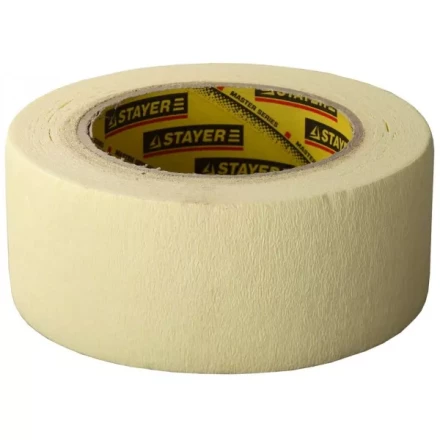 Лента STAYER малярная высокоэластичная, для сложных поверхностей, 50мм х 25м 12123-50-25 купить в Тюмени
