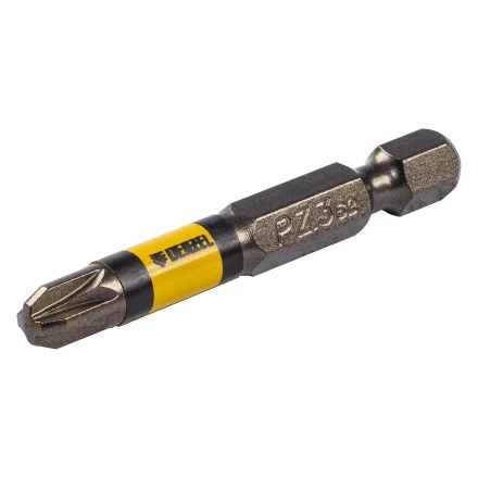 Набор бит комбинированный 3 шт., PZ1, PZ2, PZ3, 50 мм, сталь S2 Denzel 11677 купить в Тюмени